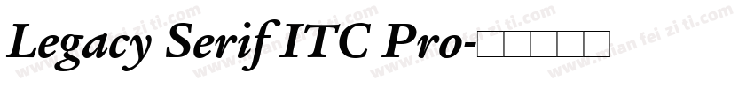 Legacy Serif ITC Pro字体转换